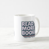 Read More Books Retro Typography Mug (Devant droit)