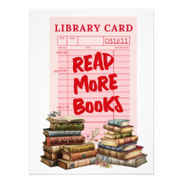 Read More Books Vintage Foto Afdruk