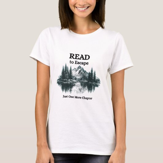 Read to Escape – Just One More Chapter Shirt | Rea (Voorkant)