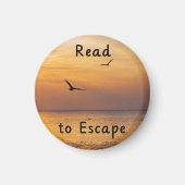 Read to Escape Magnet | Book Lover Reading Quote (Devant)