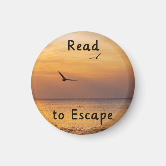 Read to Escape Magnet | Book Lover Reading Quote Magneet (Voorkant)