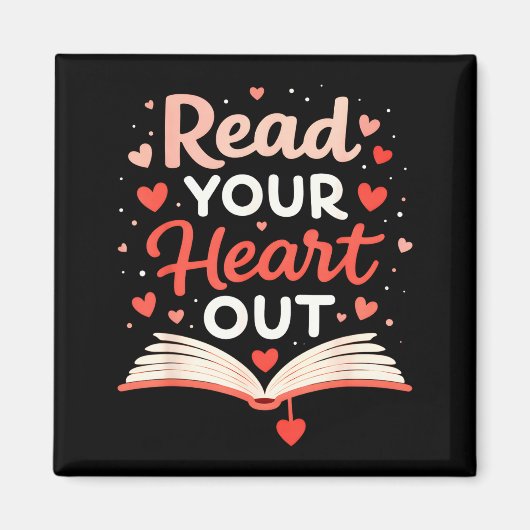 Read Your Heart Out Funny Valentine Teacher Bookwo Magneet (Voorkant)