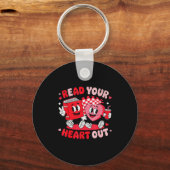 Read Your Heart Out Valentine's Day Retro Teacher  Sleutelhanger (Voorkant)