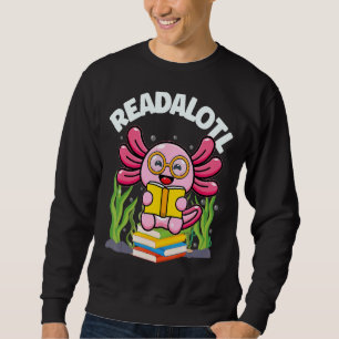 Readaolotl Axolotl leest een loutere leesboekbak A Trui