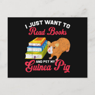 Reader Book Lover Pet Owner Guinee Pig Briefkaart