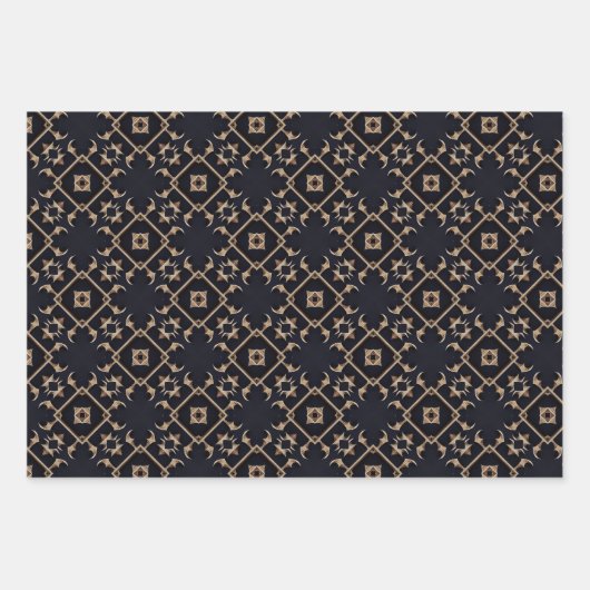 Reader- en Gold Geometric Wrapping Paper Set (Voorkant 2)