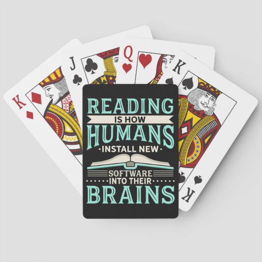 Reader Gift Reading New Brain Pokerkaarten (Achterkant)