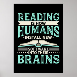 Reader Gift Reading New Brain Poster
