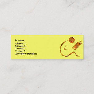 Reader Golden Profile Cards Mini Visitekaartje