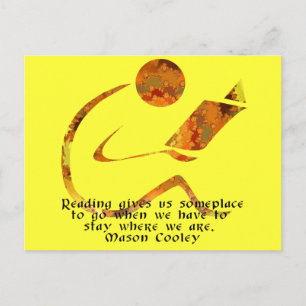 Reader Golden Quote Briefkaart