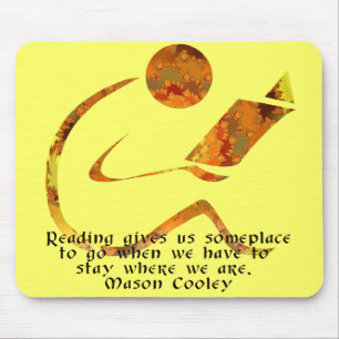 Reader Golden Quote Mousepad Muismat