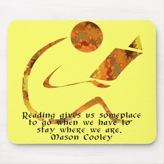 Reader Golden Quote Mousepad Muismat (Voorkant)