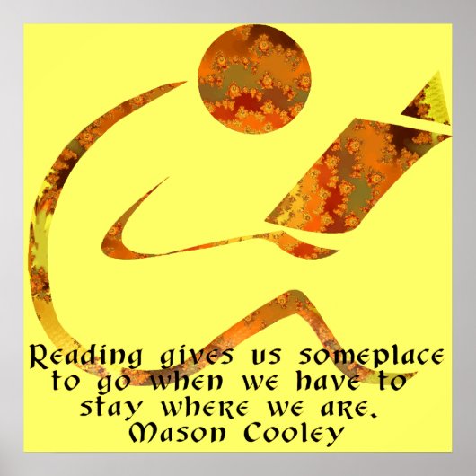 Reader Golden Quote Print (Voorkant)