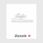 Reader met Definitie-Sticker Sticker (Vel)