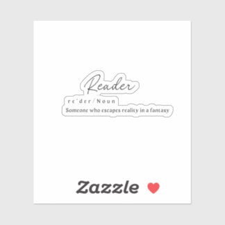 Reader met Definitie-Sticker Sticker