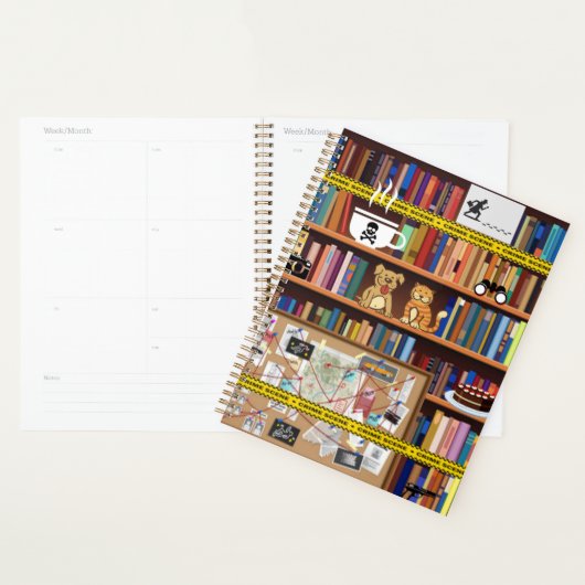 Readers Cozy Mysteries Lovers Library Bookshelf Planner (Display)