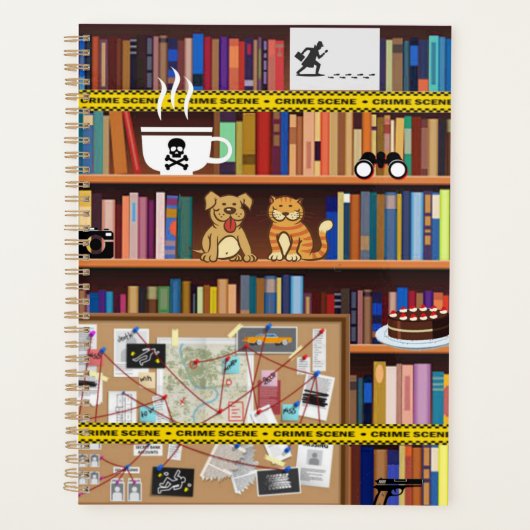 Readers Cozy Mysteries Lovers Library Bookshelf Planner (Voorkant)