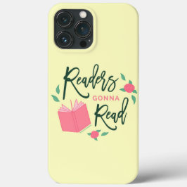 Readers Gonna Read Bookish Floral iPhone 13 Pro Max Hoesje