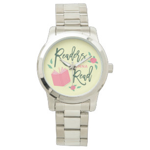 Readers Gonna Read Bookish Floral Horloge