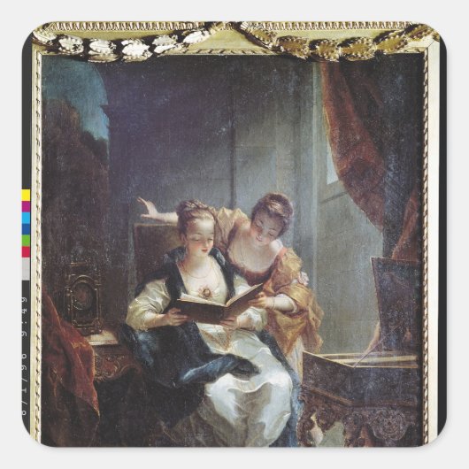 Readers Vierkante Sticker (Voorkant)