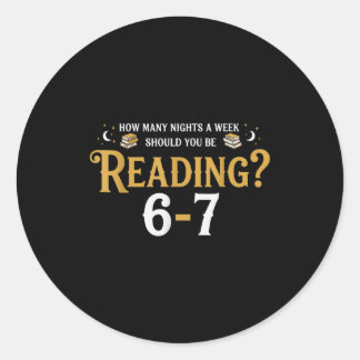 Reading 67 Meme Teacher School Librarian Englieach Ronde Sticker