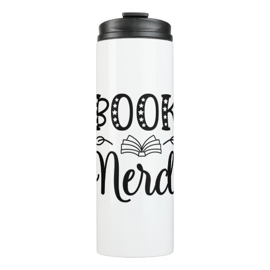 Reading Art Book Nerd Thermosbeker (Voorkant)