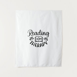 Reading Art Reading Is My Therapy Wandkleed