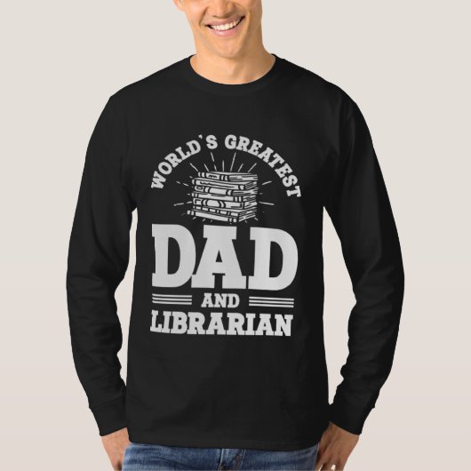 Reading Book  Dad Librarian T-shirt (Voorkant)