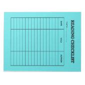 READING CHECKLIST NOTITIEBLOK (Voorkant)