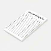 reading checklist post-it® notes (Schuin)