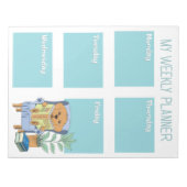 Reading Dog Kid Weekly Planner Notepad Notitieblok (Voorkant)
