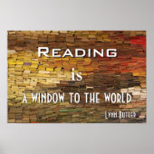 Reading is A Window To World Photo Poster Prin (Devant)