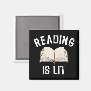 Reading Is Lit - Literatuur lezen boeken Magneet