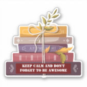 Reading is my favorite sport  sticker (Voorkant)