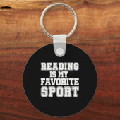 Reading Is My Favorite Srt Funny Librarian Shirt Sleutelhanger (Voorkant)
