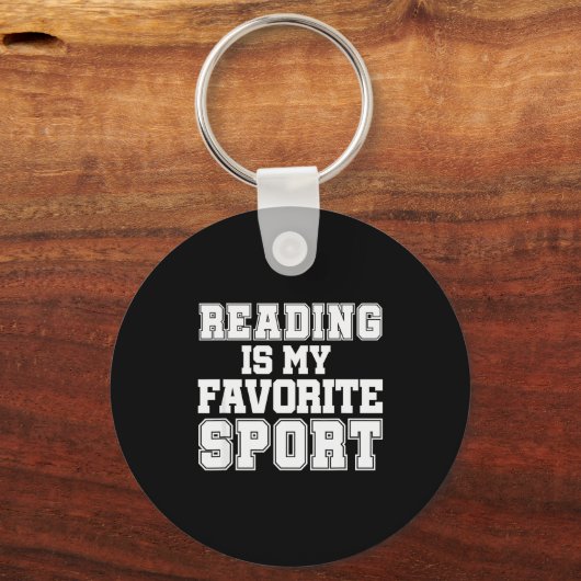 Reading Is My Favorite Srt Funny Librarian Shirt Sleutelhanger (Voorkant)