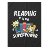 Reading Is My Superpower Book Bookworm Tafelkleed (Voorkant)