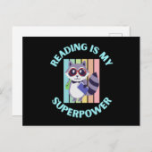 reading is my superpower briefkaart (Voorkant / Achterkant)