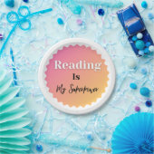 Reading Is My Superpower Papieren Bordje (Feest)
