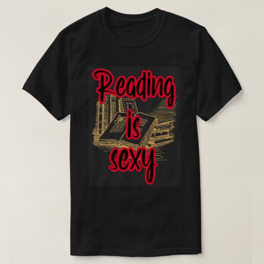 Reading is sexy (24) t-shirt (Design voorkant)