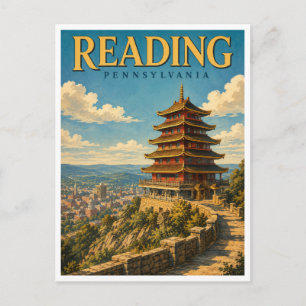 Reading Pennsylvania GeoSaga Briefkaart