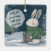 Reading Quote Ornament for Book Lovers (Achterkant)