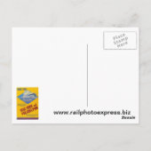 Reading Railroad Crusader Train 1937 Briefkaart (Achterkant)