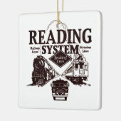 Reading Railroad Kerstversier Keramisch Ornament (Links)