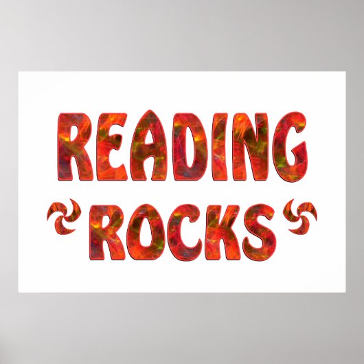 READING ROCKS POSTER (Voorkant)
