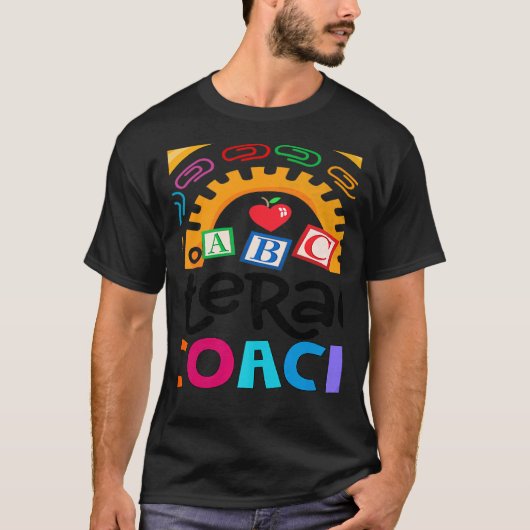 Reading Teacher Back School Special Literacy Coach T-shirt (Voorkant)