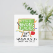 Reading Teacher Briefkaart (Staand voorkant)