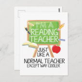 Reading Teacher Briefkaart (Voorkant / Achterkant)