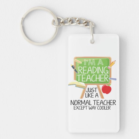 Reading Teacher Sleutelhanger (Voorkant)