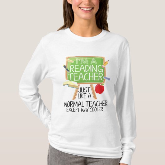 Reading Teacher T-shirt (Voorkant)